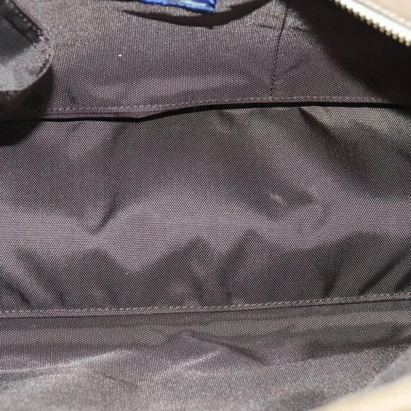 BURBERRY Blue Label Hand Bag Canvas Beige Gold Auth bs18262 - Picture 3 of 15